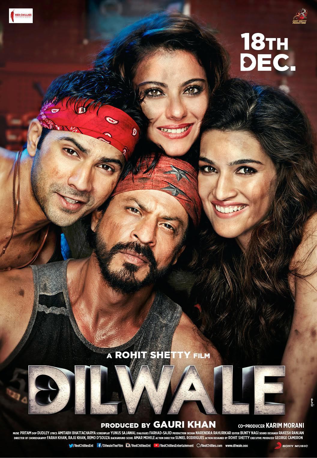 Dilwale 2015 Hindi Movie 1080p | 720p | 480p HDRip ESub Download ~ DDRMovies.in