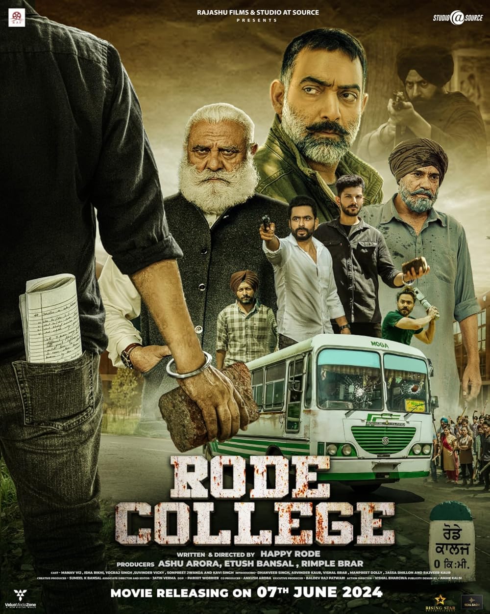 Rode College (2024) 720p HDRip Full Punjabi Movie ESubs [1.5GB]